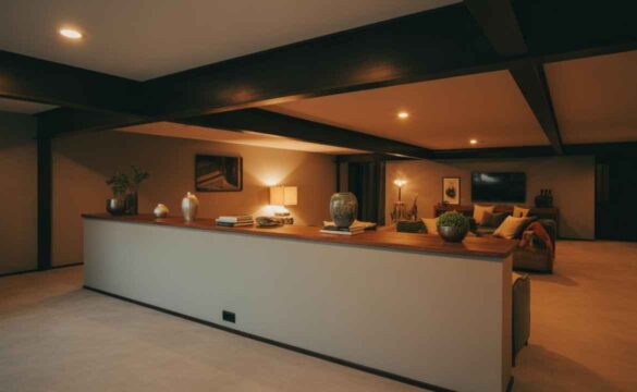 Basement Half Wall Ledge Ideas