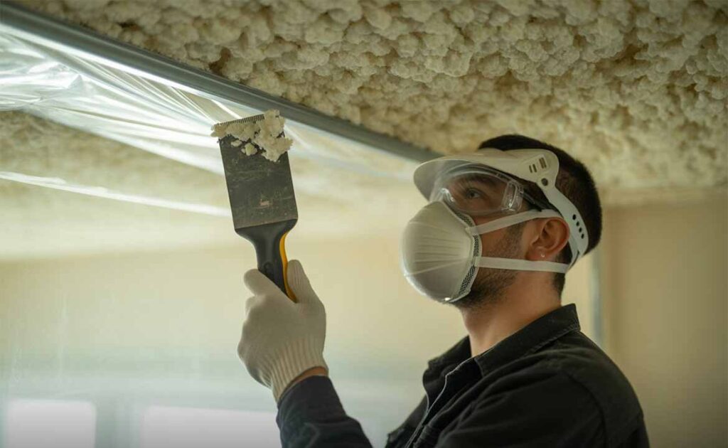 How to Identify Asbestos in Cottage Cheese Ceilings