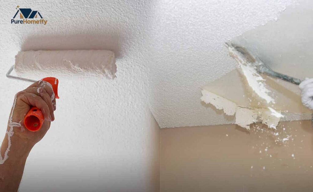 Painting or Refreshing a Stucco Ceiling