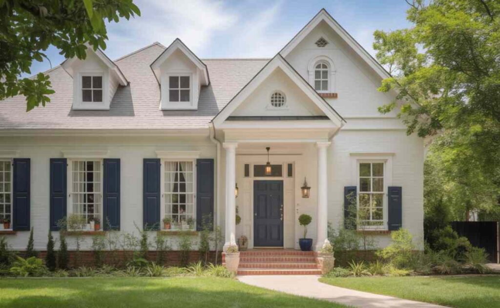 White Walls and White Trim for Exteriors