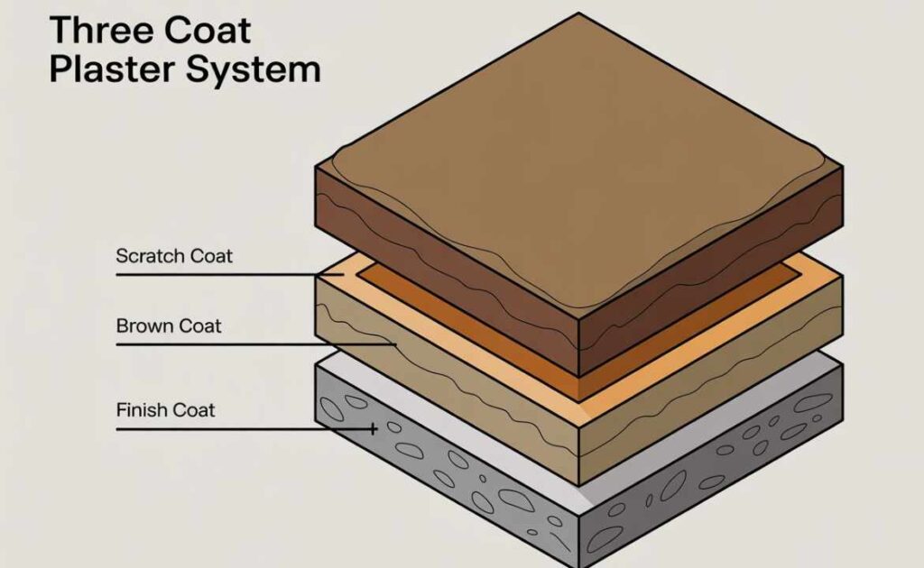 Layer Structure of 1950s Plaster Walls
